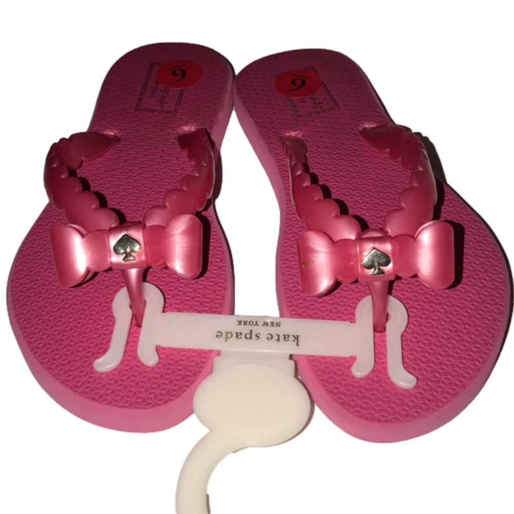 NWT Kate Spade Pink Flip Flops